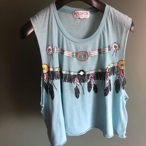 Wildfox cut off t-shirt